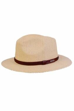 NEW WIGENS men's classic paper straw hat in natural
